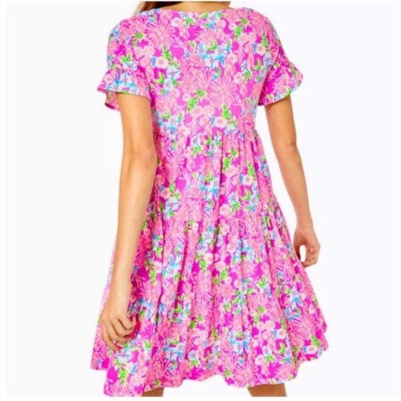 Lilly Pulitzer Jodee Floral Mini Dress Pink - Picture 3 of 12